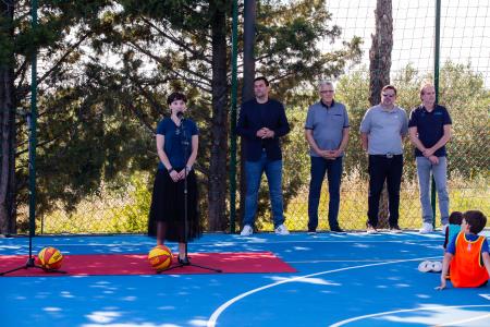 V Strunjanu odprli prenovljena športna igrišča